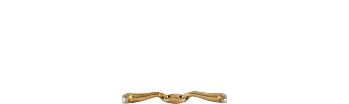 Bocado Contacto Blando Doble Articulación Curvada 16 mm-BR Equestrian Clearance