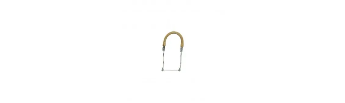 Bocado Hackamore Inoxidable con Mueserola de Goma
