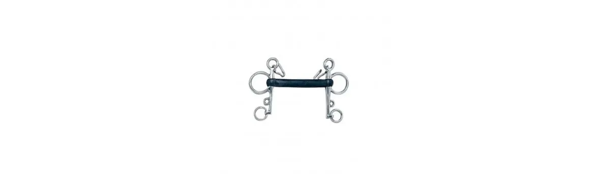 Bocado Pelham Goma Dura Inox-Zaldi Discount