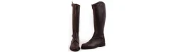Botas de piel extra engrasadas con cremallera delantera
