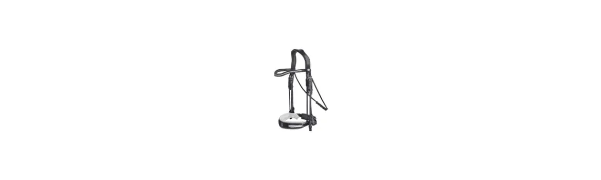 Cabezada Doble Rienda Prestige Swarovski y Charol-Prestige Italia Best