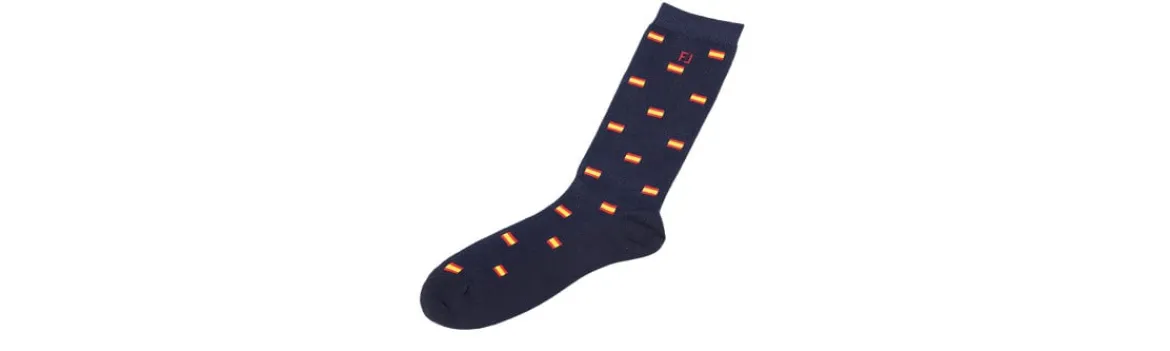Calcetín Footjoy ProDry LW Navy - Bandera España-Foot Joy Clearance