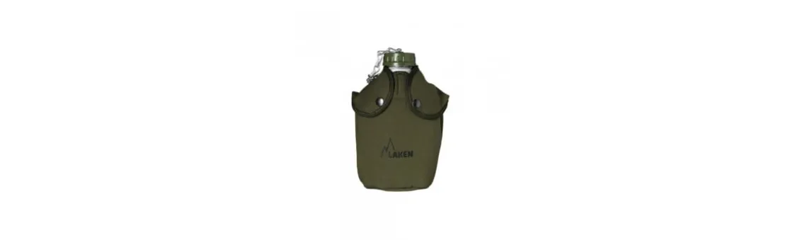 Cantimplora Laken África Aluminio con Funda de Lona 1,3 l