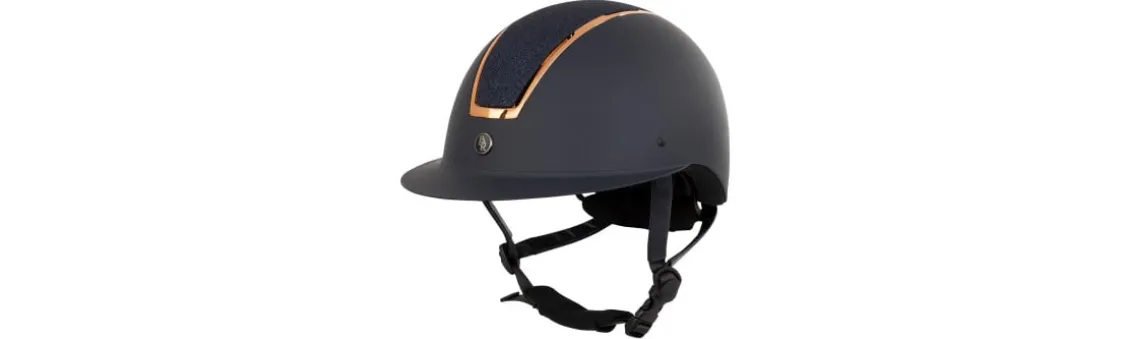 Casco de equitación BR Omega Glitter Azul
