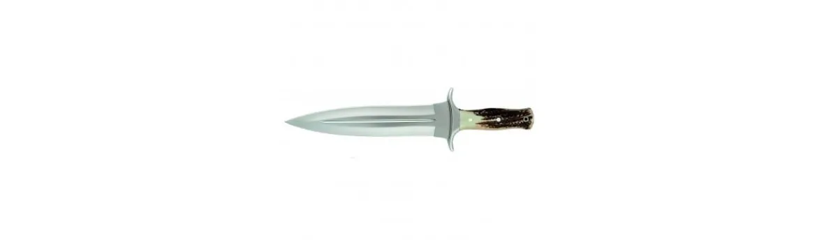 Cuchillo de remate de asta de ciervo-Alvarez