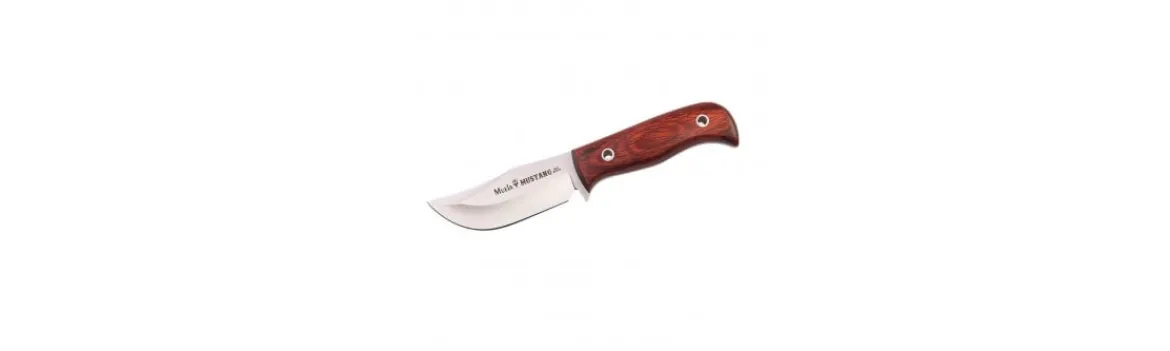 Cuchillo Enterizo Mustanng 8R Empuñadura de Madera-Muela Best