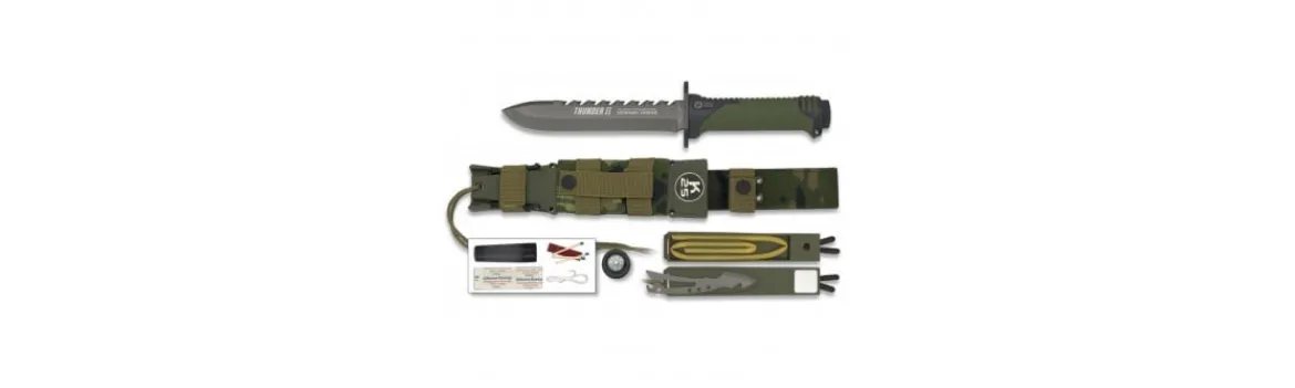 Cuchillo Thunder II + kit supervivencia-K25 Sale