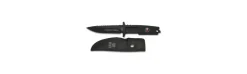 Cuchillo táctico K25 negro con funda Hoja 12,5 cm