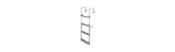 Escalera Plegable Inox 180º