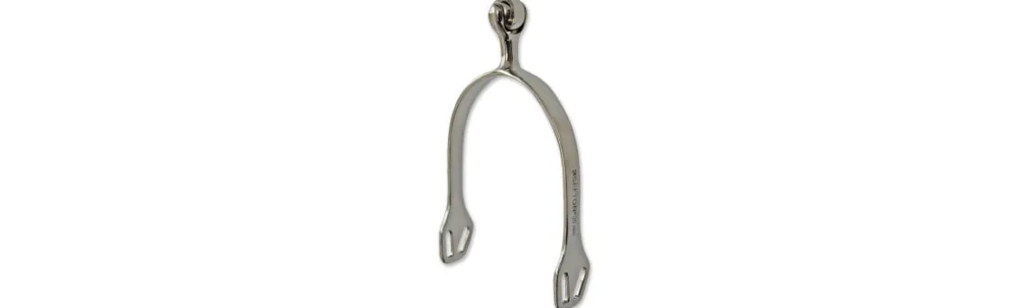 Espuela Inglesa Sefton Hombre Punta Bola Giratoria Inox (PAR)