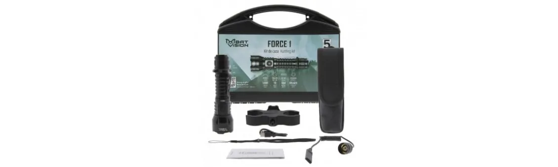 Kit de Caza Bat Vision Force One con Linterna LED