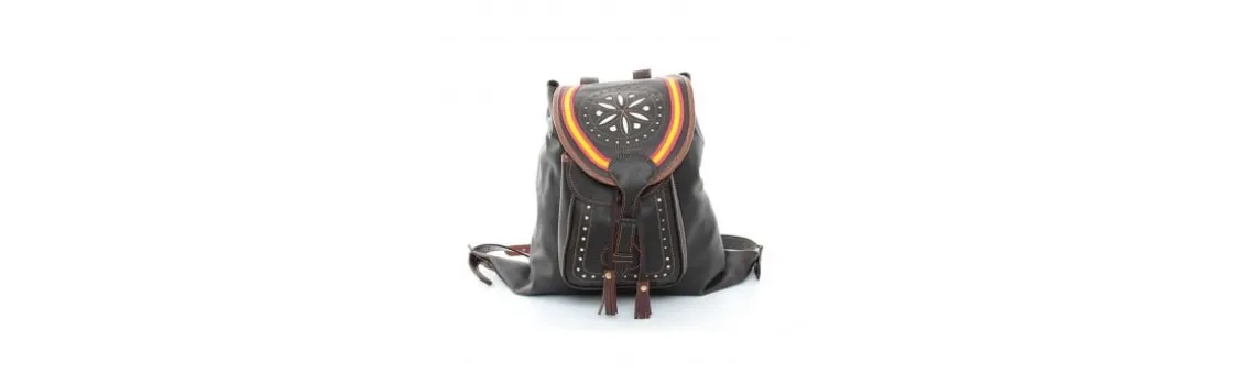 Mochila Artesanal Decorada Bandera de España