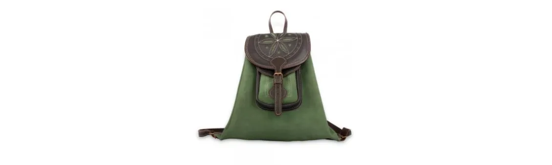 Mochila Artesanal Serraje Verde