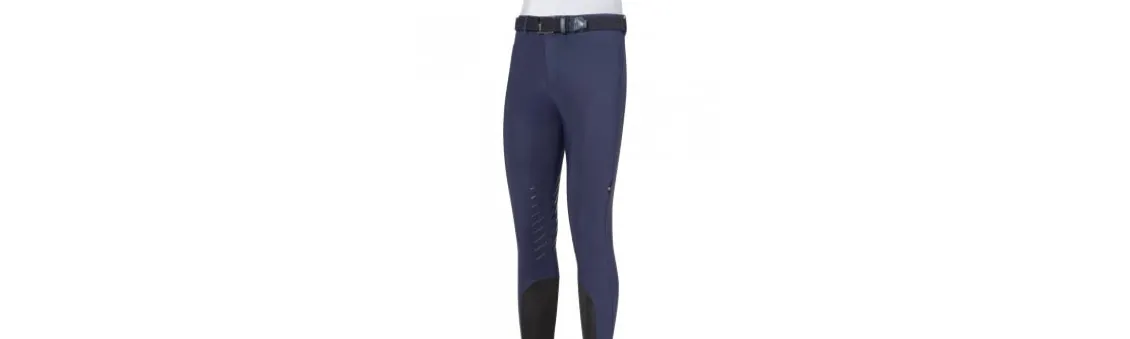 Pantalón de Montar Equiline Crentk Hombre Rodillera Grip