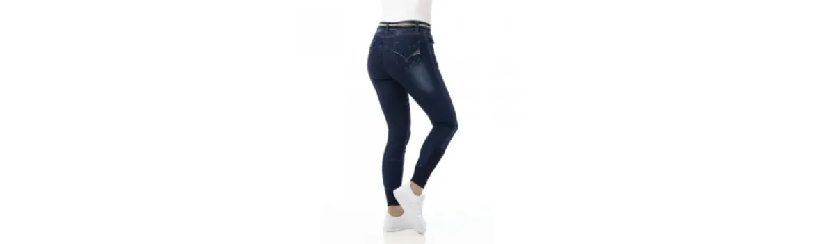 Pantalón vaquero EQUITHÈME "Texas" Mujer-Equi Theme Discount