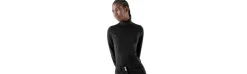 Sudadera de Segunda Piel con Media Cremallera y Strass Mujer-Equiline New