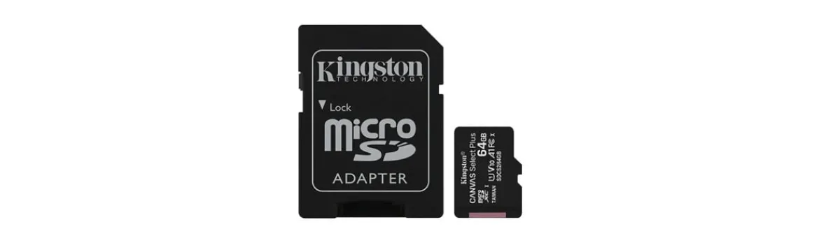 Tarjeta Micro SD KINGSTON CANVAS 64GB 100MB/S-Alvarez Clearance