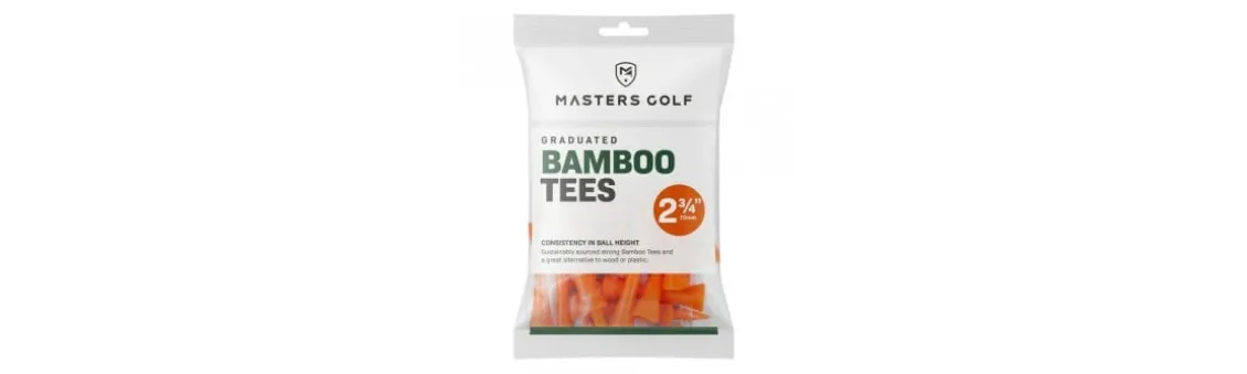 Tees Bamboo Masters 2 3/4" 20 Unidades Naranja