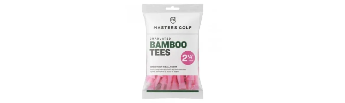 Tees Bamboo 2 1/4" 20 Unidades Rosa-Masters Clearance