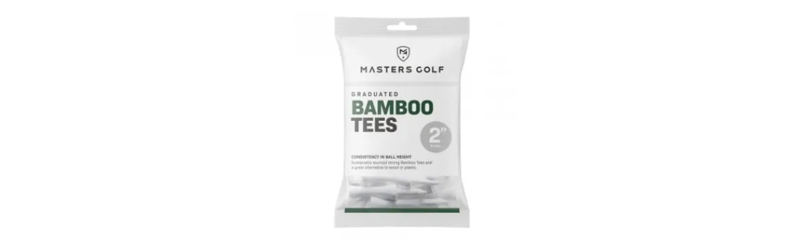 Tees Bamboo 2" 20 Unidades Blanco-Masters Discount